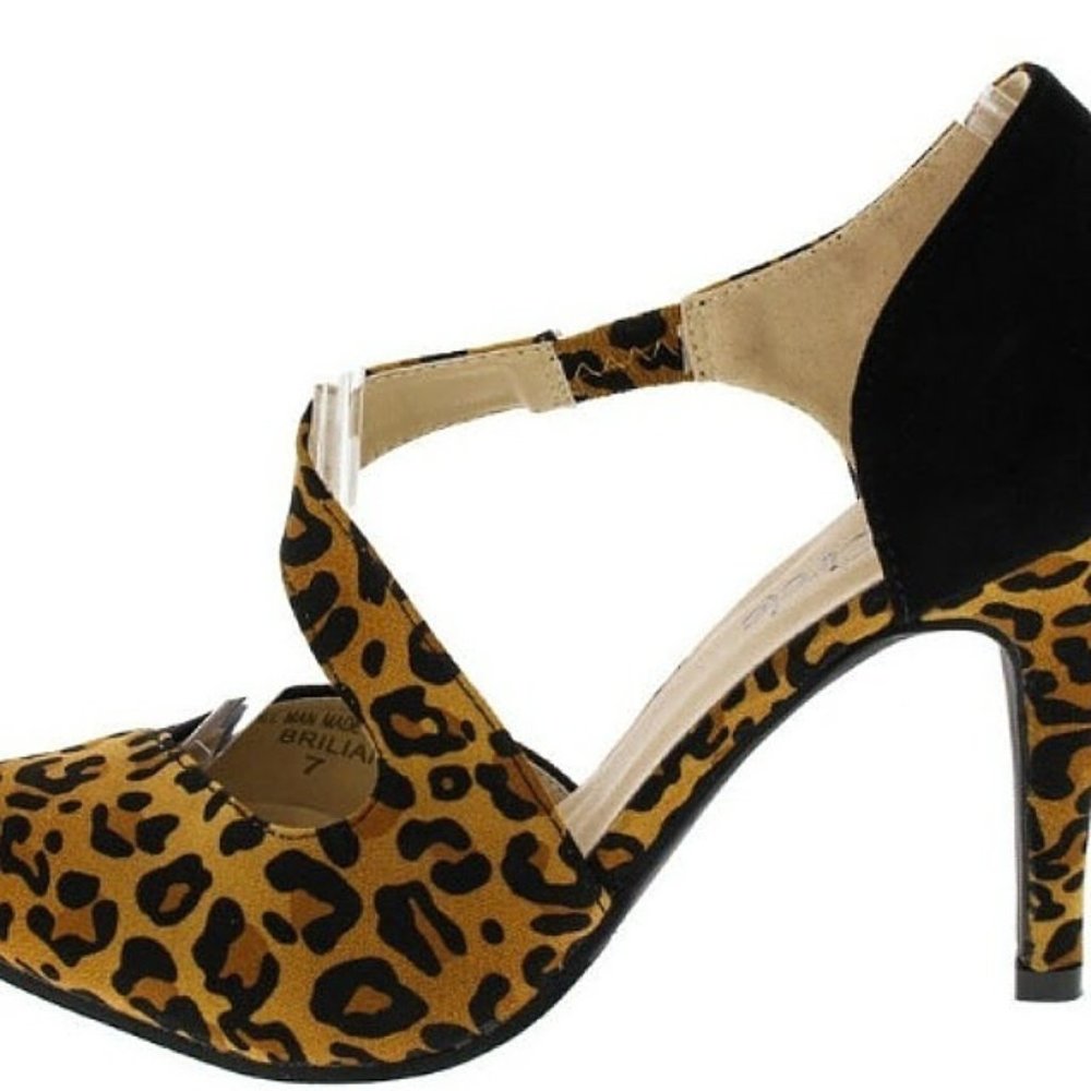 Women's Black/Leopard Shoe 8.5